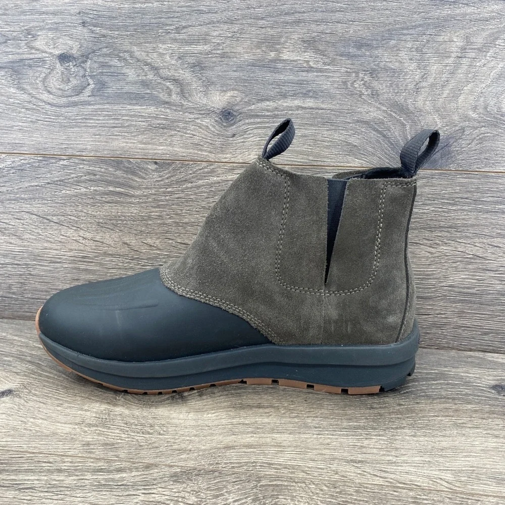 Columbia Moritza Shield Chelsea Boot Womens 9 Grey Waterproof Suede BL8854-326
